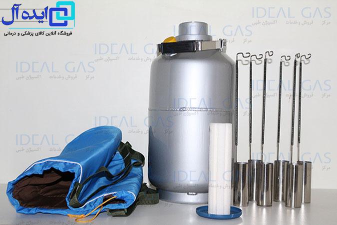 فلاسک آلومینیومی نیتروژن مایع 16 لیتر درپوش دار