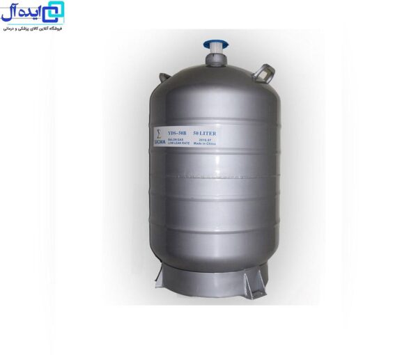 فلاسک آلومینیومی نیتروژن مایع 100 لیتر با گاری